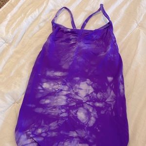 purple athleta tank top size xs
